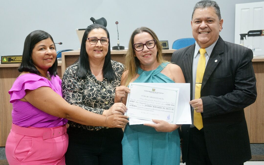 NOTÍCIA: Ceim São João recebe Voto de Congratulação por 40 anos de serviços à comunidade mateense